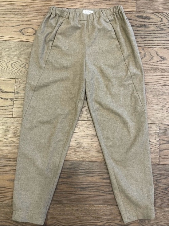 Babaton Pants - Babaton Beige-Tan Cropped Tapered Pants